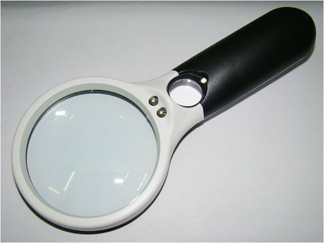 Reading Hand-held Loupe Double Optical Lenses TT6902 - Click Image to Close