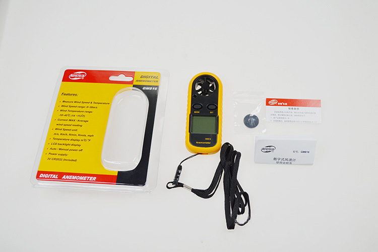 air temperature Anemometer with LCD digital display TT816