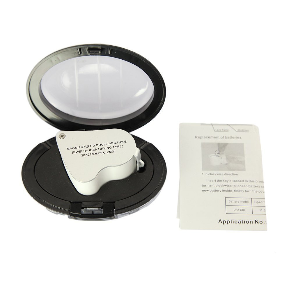 Jewelry Loupe Pull Type Jewelry Magnifier with LED Light TT9889