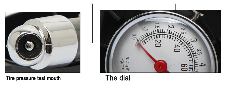 Tire pressure gauge pressure table table TTG02