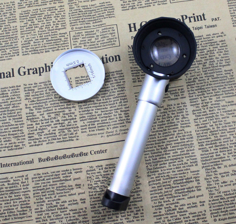 10X 3 LED Reading Lens Jewelry Hand Magnifier TTSZ-10X