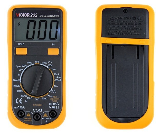 Digital Multimeter with diode tester function, backlight TVC-202